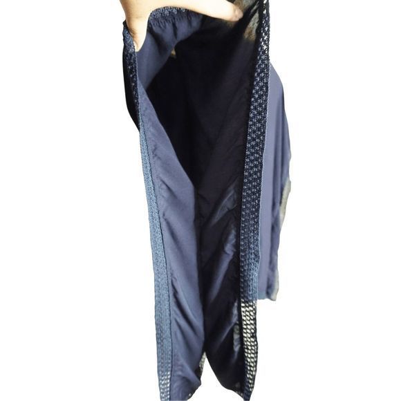 Nanette Lepore Women's Crochet Lace Navy Blue Swimsuit Lightweight Coverup Dress - Picture 6 of 6